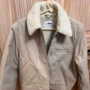 Artizia Barkley Workwear Jacket with faux shearling size XS